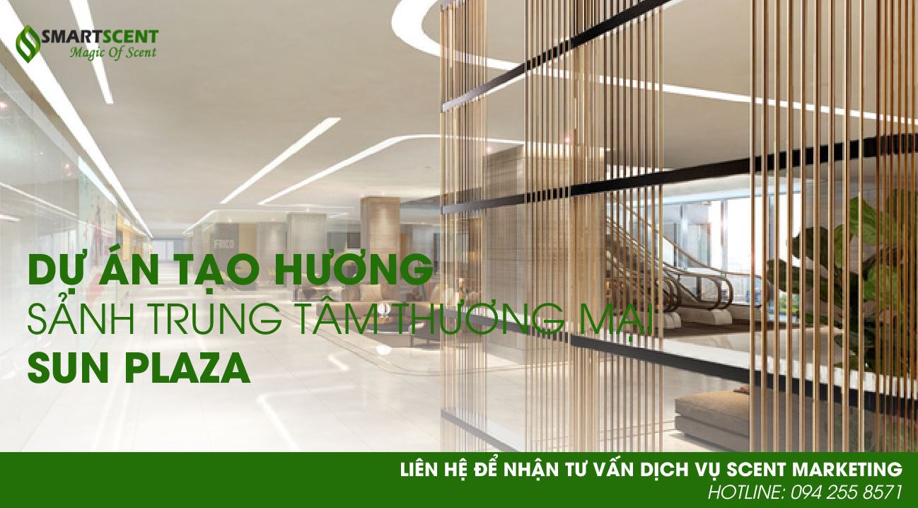 tạo mùi hương sảnh trung tâm thương mại