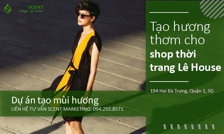 Tạo thơm shop thời trang Lê House