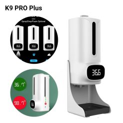Máy xịt rửa tay tự động kèm đo thân nhiệt