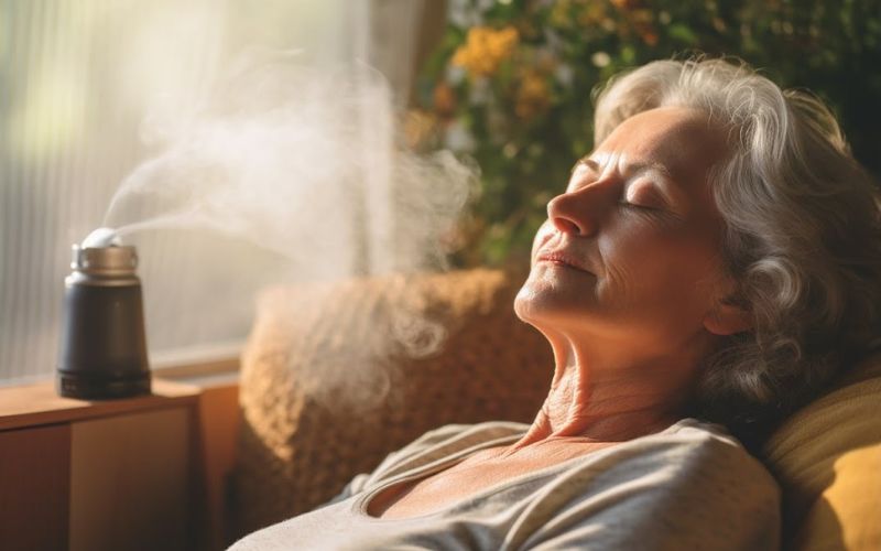 Những lợi ích của tinh dầu xông cho người lớn tuổi