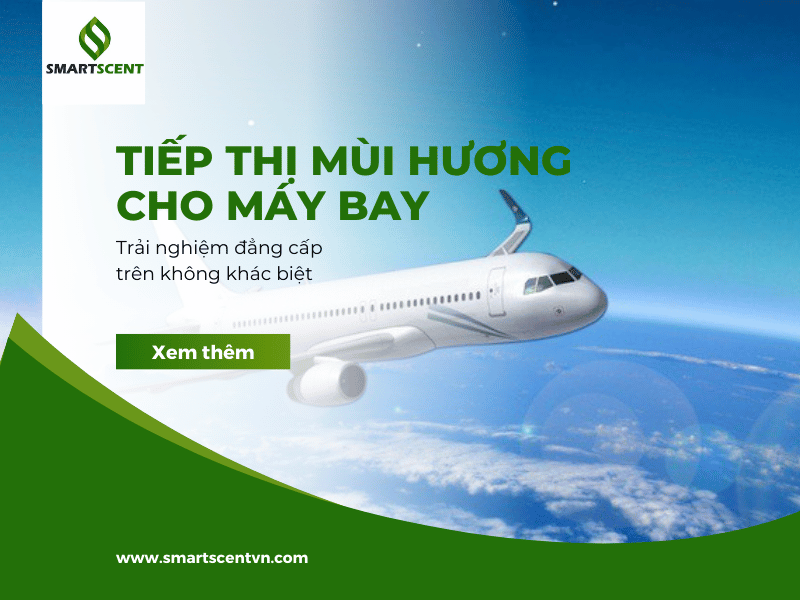 tiếp thị mùi hương cho máy bay