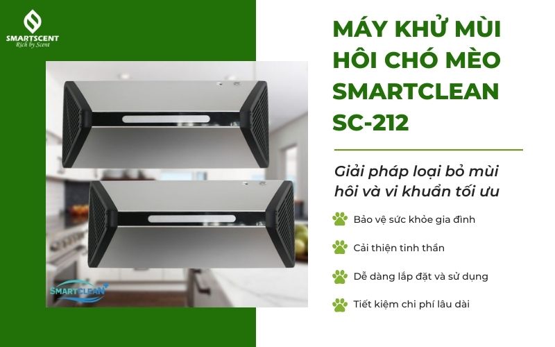 máy khử mùi hôi chó mèo