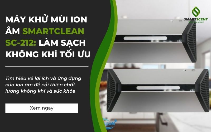 máy khử mùi ion âm