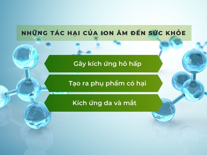 tác hại của ion âm