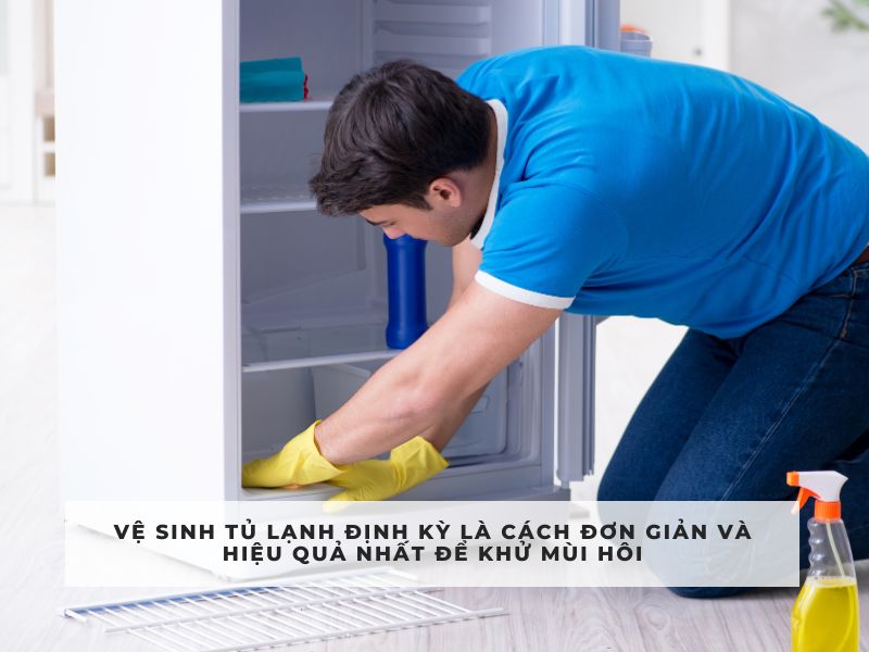 cách khử mùi hôi tủ lạnh ngăn đá