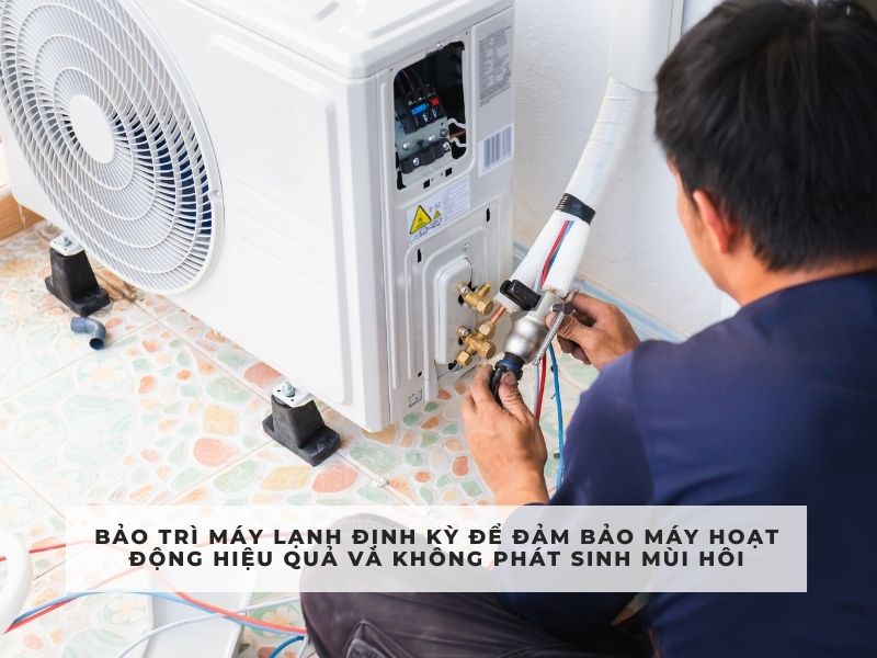 máy lạnh có mùi hôi