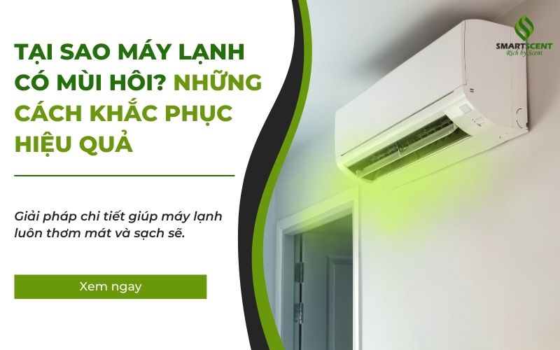 máy lạnh có mùi hôi