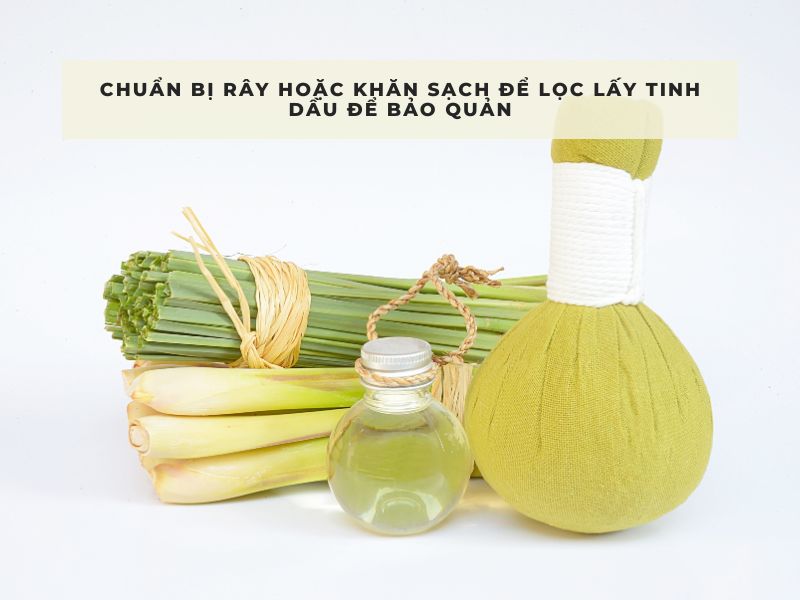 làm tinh dầu sả